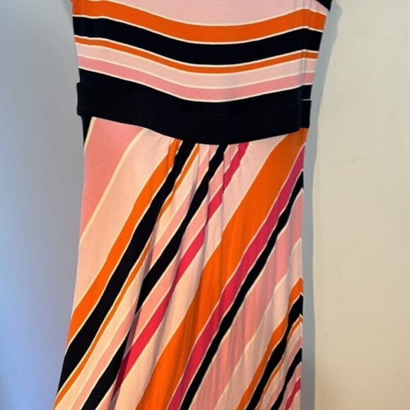 Land’s end stretch Lycra striped maxi dress size small - Picture 9 of 14